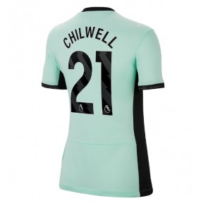 Chelsea Ben Chilwell #21 Koszulka Trzecich Kobiety 2023-24 Krótki Rękaw
